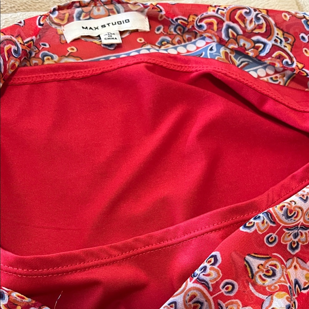 Max Studio Mandala Boho Blouse! - Picture 3 of 7